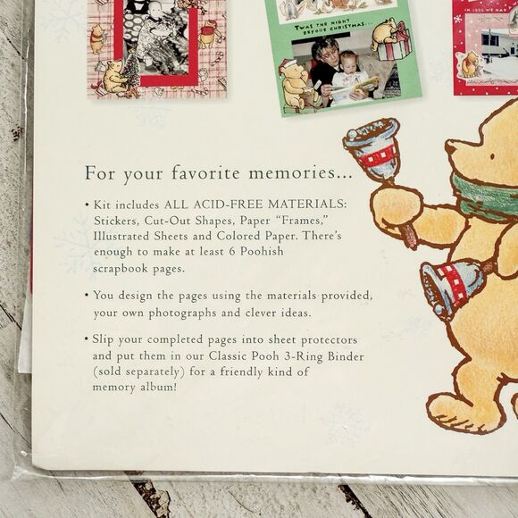 Vintage Classic Winnie the Pooh Scrapbook Page Kits Lot Christmas & Celebration - Picture 4 of 12